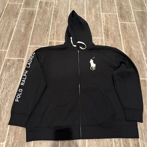 POLO RALPH LAUREN ZIP UP HOODIE JACKET COAT BIG PONY BIG AND TALL